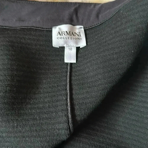 ARMANI COLLEZIONI STRETCH RIBBED ASYMMETRICAL ZIP JACKET Size 10 - Picture 8 of 12
